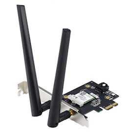 WiFi/Bluetooth ადაპტერი Asus 90IG07A0-MO0B00 PCE-AX1800, Adapter, Black